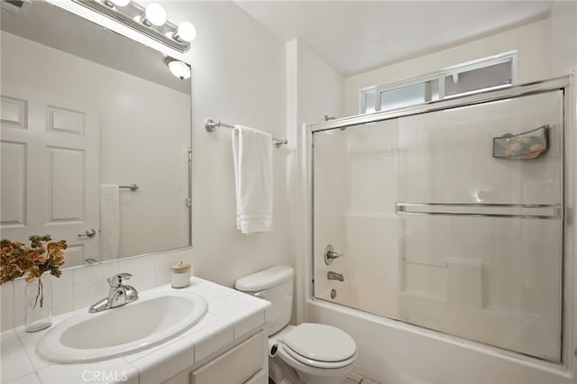 8554 Burnet Ave Unit 144, North Hills, CA 91343 - full bathroom featuring vanity and bath / shower combo with glass door