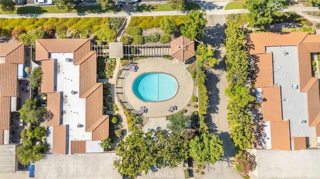 939 W Pine St Unit 44/D, Upland, CA 91786 - bird's eye view of a pool area