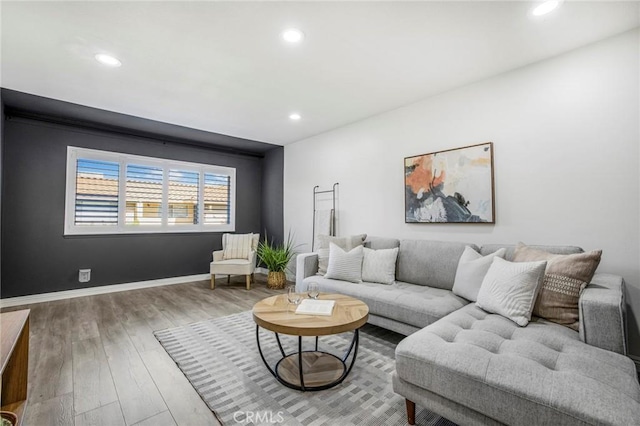 939 W Pine St Unit 44/D, Upland, CA 91786 - living area featuring recessed lighting and wood finished floors
