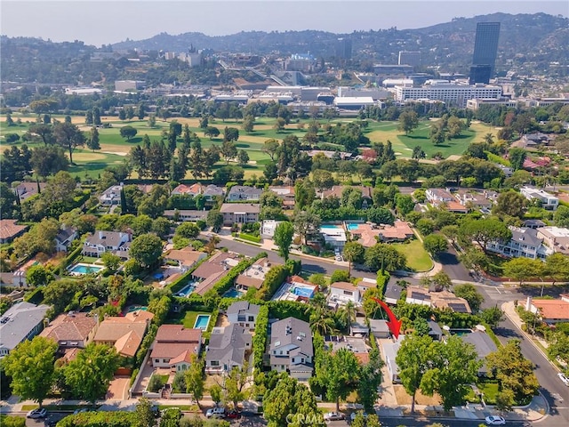10348 Woodbridge St, Toluca Lake, CA 91602 - view of property location featuring a local golf course and nearby suburban area