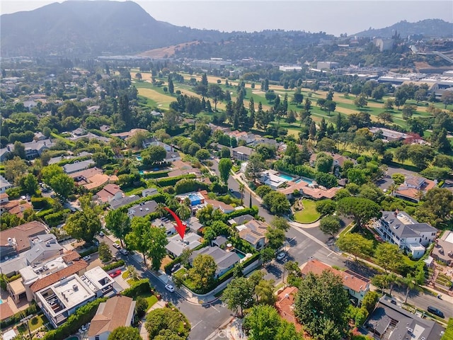 10348 Woodbridge St, Toluca Lake, CA 91602 - drone / aerial view of a mountain backdrop