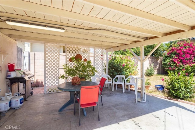 16533 Nordhoff St, North Hills, CA 91343 - view of patio with outdoor dining space