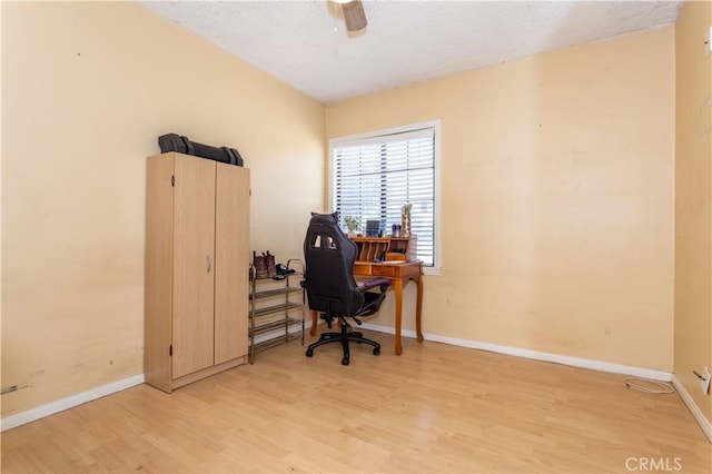 16533 Nordhoff St, North Hills, CA 91343 - office space with wood finished floors and a textured ceiling