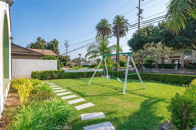 6204 Oak Ave, Temple City, CA 91780 - view of grassy yard with a playground