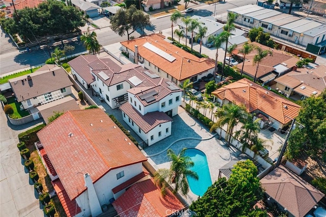 6204 Oak Ave, Temple City, CA 91780 - aerial perspective of suburban area with a pool area