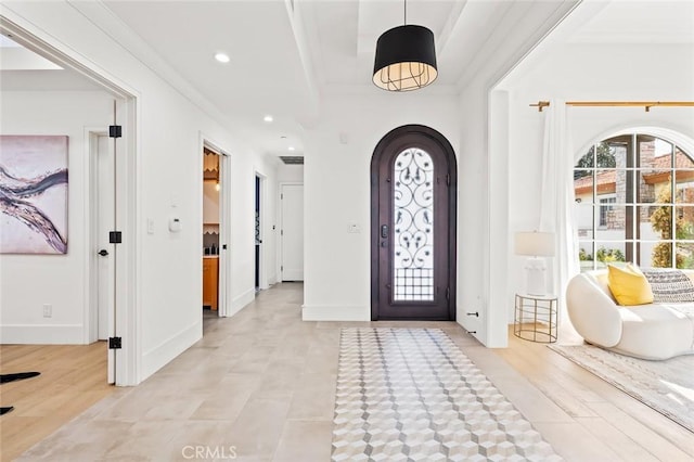 6204 Oak Ave, Temple City, CA 91780 - foyer with arched walkways and recessed lighting