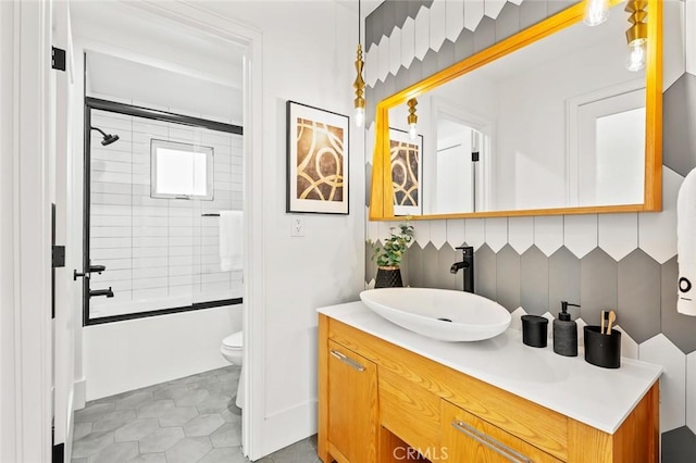6204 Oak Ave, Temple City, CA 91780 - full bathroom featuring vanity and combined bath / shower with glass door