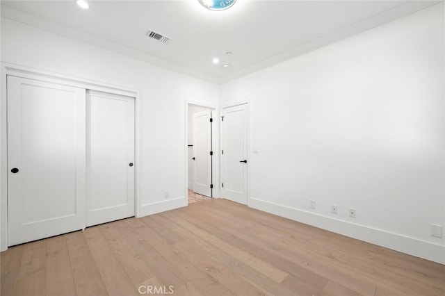 6204 Oak Ave, Temple City, CA 91780 - unfurnished bedroom with light wood-type flooring and recessed lighting
