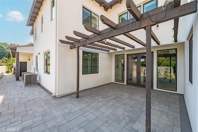 6204 Oak Ave, Temple City, CA 91780 - view of patio with a pergola and french doors