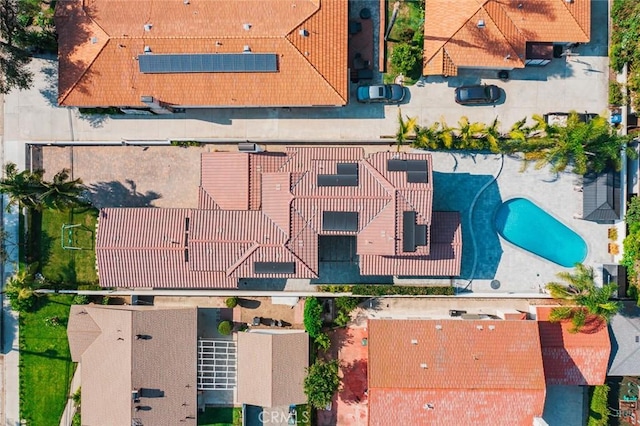 6204 Oak Ave, Temple City, CA 91780 - aerial view of property and surrounding area featuring a pool