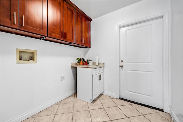 1310 Santa Margarita Dr, Arcadia, CA 91006 - laundry area with hookup for a washing machine, cabinet space, and light tile patterned flooring