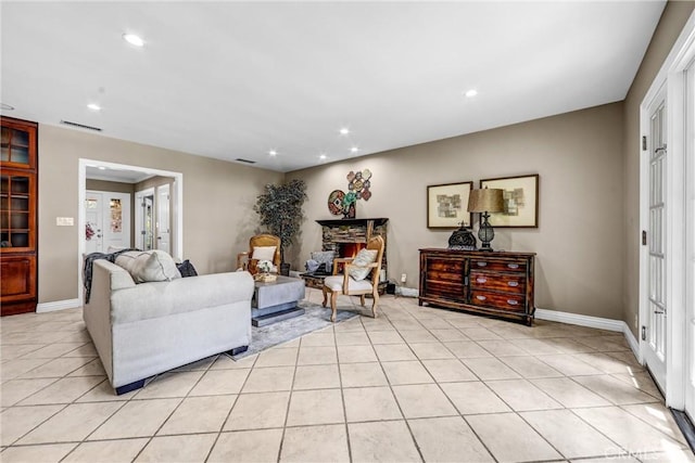 1310 Santa Margarita Dr, Arcadia, CA 91006 - living room with light tile patterned floors and recessed lighting