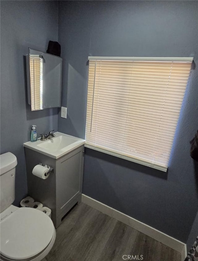 460 E 2nd St, San Jacinto, CA 92583 - half bath with wood finished floors and vanity