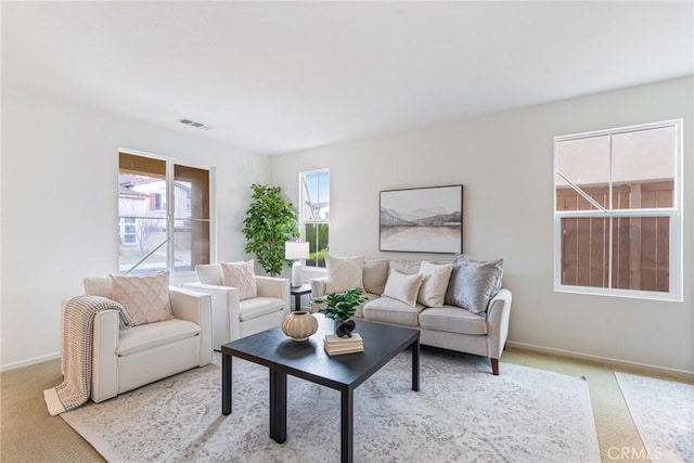 391 Franciscan Way, Oceanside, CA 92057 - living room featuring carpet and baseboards