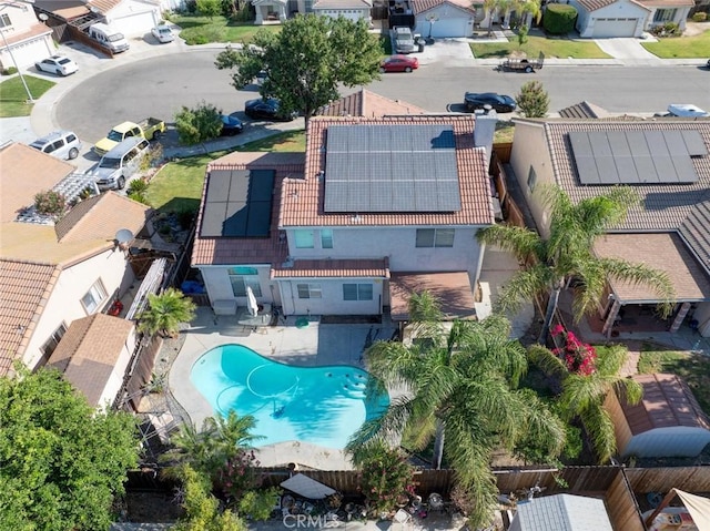 1166 Labrador Ct, Newman, CA 95360 - aerial perspective of suburban area with a pool