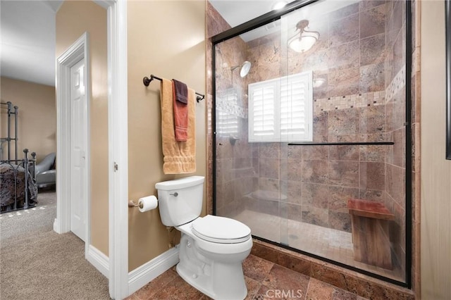 8905 Saint Cloud Ln, Bakersfield, CA 93311 - ensuite bathroom with a stall shower and toilet
