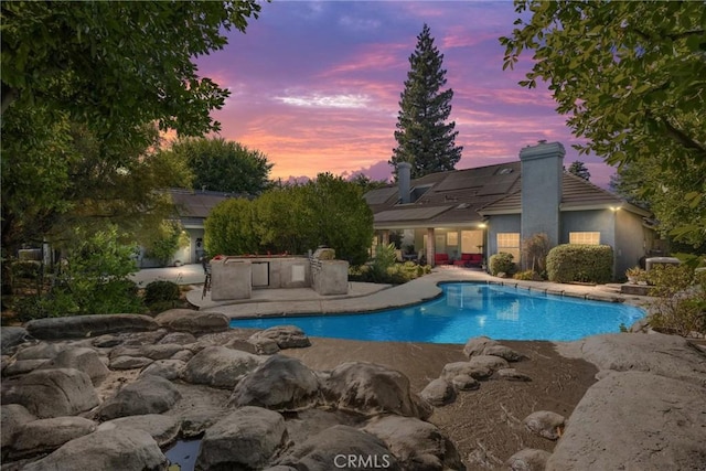 8905 Saint Cloud Ln, Bakersfield, CA 93311 - outdoor pool featuring a patio area