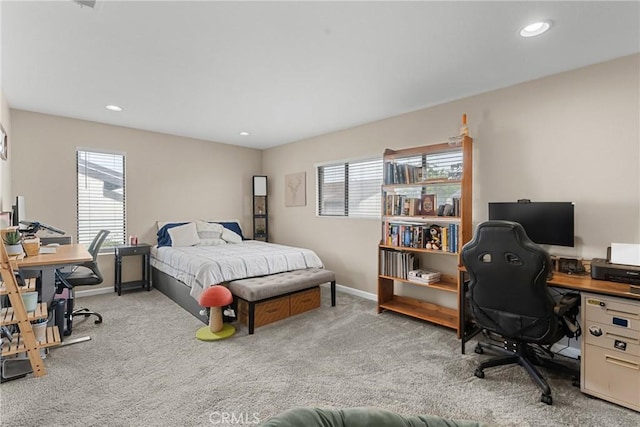 1330 W Apricot Ave, Lompoc, CA 93436 - bedroom featuring carpet floors, a desk, and recessed lighting