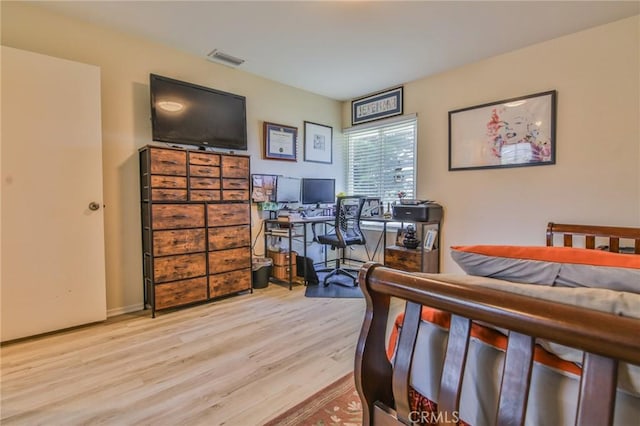 15339 Regalado St, Hacienda Heights, CA 91745 - bedroom featuring wood finished floors and an office area