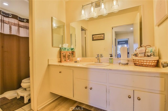 15339 Regalado St, Hacienda Heights, CA 91745 - bathroom featuring vanity and wood finished floors