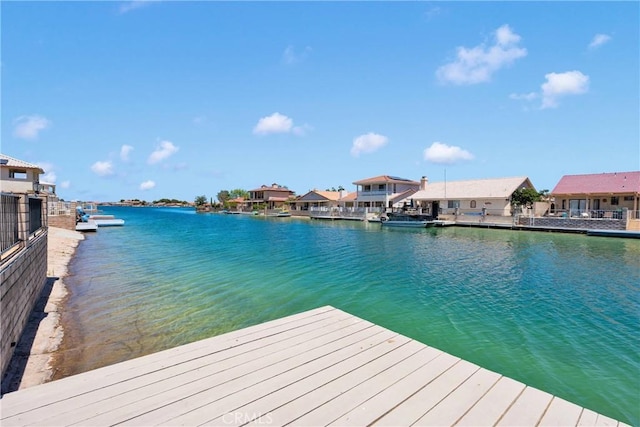 26453 Buccaneer Ln, Helendale, CA 92342 - dock area featuring a water view and a residential view
