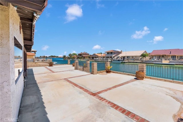 26453 Buccaneer Ln, Helendale, CA 92342 - view of pool with a patio, a residential view, and a water view