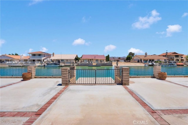 26453 Buccaneer Ln, Helendale, CA 92342 - view of pool with a residential view, a patio area, and a water view