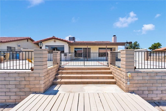 26453 Buccaneer Ln, Helendale, CA 92342 - view of wooden deck