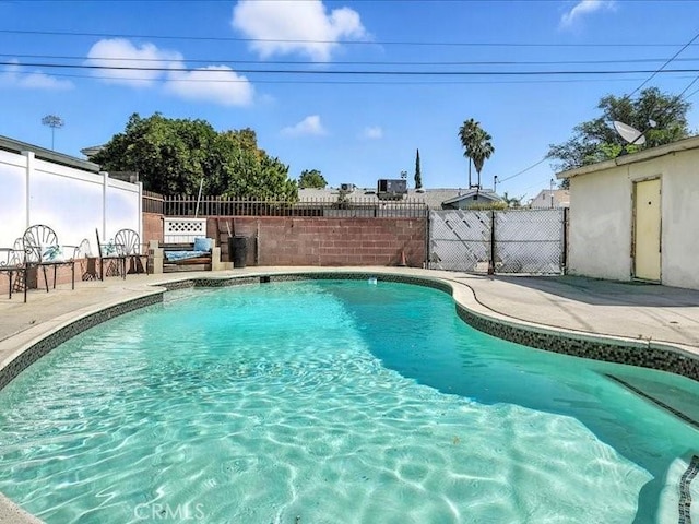 20319 Vanowen St, Winnetka, CA 91306 - view of swimming pool with a fenced backyard and a patio area