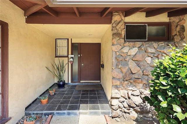 2912 Fragancia Ave, Hacienda Heights, CA 91745 - doorway to property featuring stone siding and stucco siding