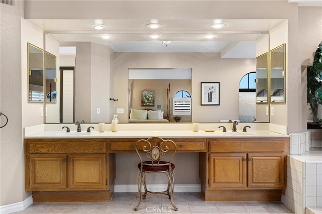 1610 Via Estrella, Pomona, CA 91768 - bathroom featuring double vanity and tile patterned flooring
