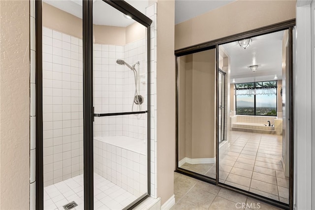 1610 Via Estrella, Pomona, CA 91768 - full bath featuring a stall shower and tile patterned flooring