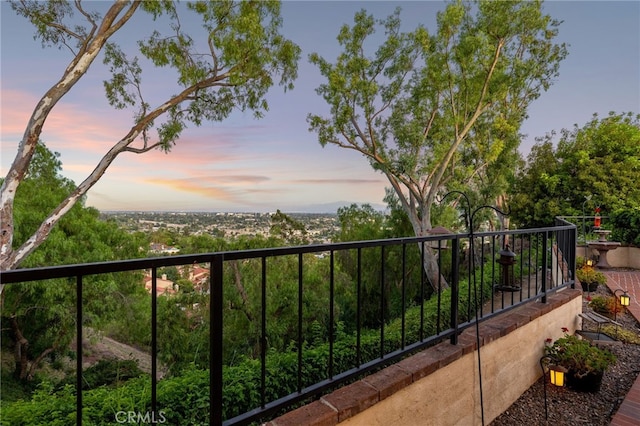 1610 Via Estrella, Pomona, CA 91768 - view of balcony at dusk