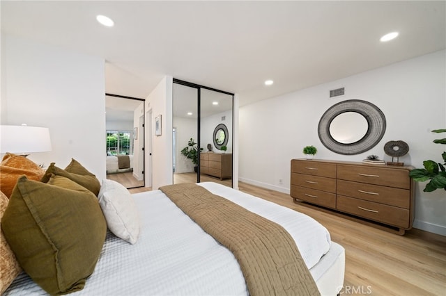 3705 Cypress Ln, Yorba Linda, CA 92886 - bedroom with light wood finished floors and recessed lighting