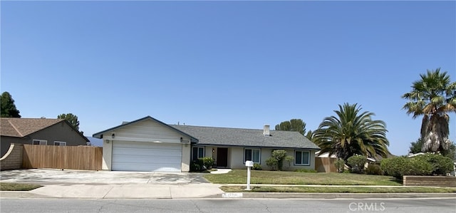 22396 Barbacoa Dr, Saugus, CA 91350 - ranch-style house featuring an attached garage and concrete driveway
