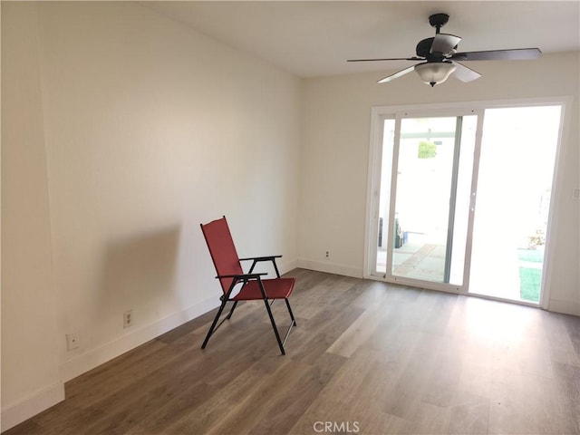 17077 Los Modelos St, Fountain Valley, CA 92708 - unfurnished room featuring wood finished floors and ceiling fan