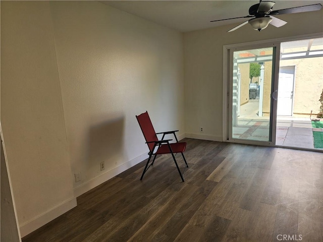 17077 Los Modelos St, Fountain Valley, CA 92708 - unfurnished room featuring dark wood finished floors and a ceiling fan