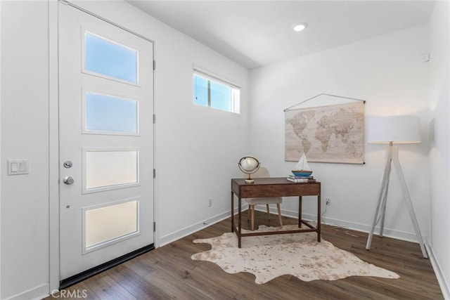 27554 Sparrow Ct, Valencia, CA 91381 - entrance foyer featuring wood finished floors
