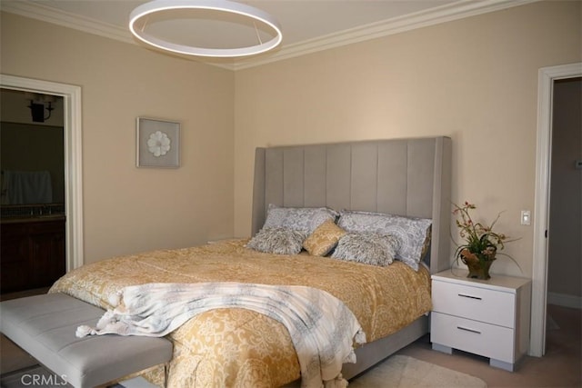 31 Alta St Unit A, Arcadia, CA 91006 - bedroom with ornamental molding and carpet flooring