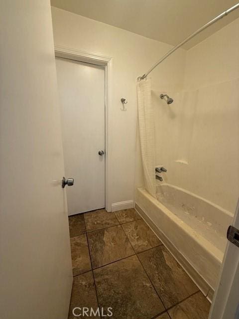 444 Corcoran Ave Unit 4, Vallejo, CA 93536 - bathroom featuring shower / bath combination with curtain and tile patterned floors
