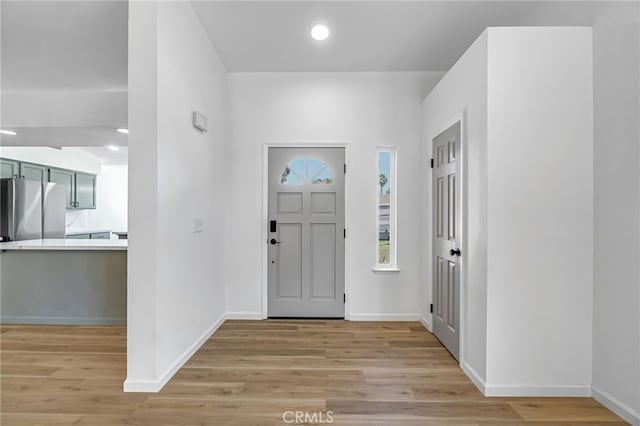 1534 Princeton Ave, Madera, CA 93637 - entryway featuring light wood-style flooring and recessed lighting