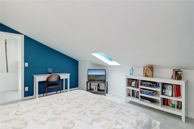 17072 5th St Unit A, Sunset Beach, CA 90742 - bedroom featuring a skylight and lofted ceiling