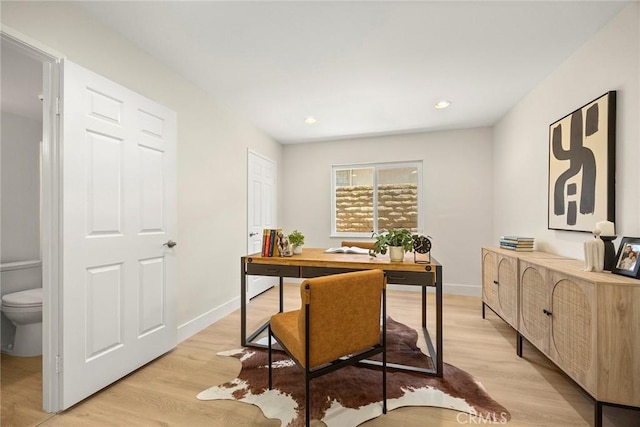 2260 Ardemore Dr, Fullerton, CA 92833 - office space with light wood-style flooring and recessed lighting