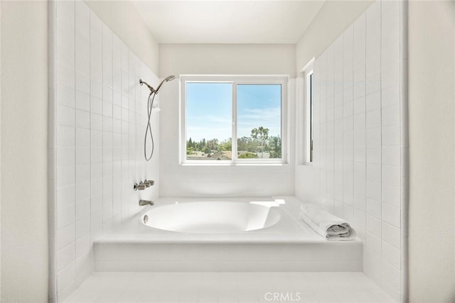 2260 Ardemore Dr, Fullerton, CA 92833 - bathroom with healthy amount of natural light and washtub / shower combination