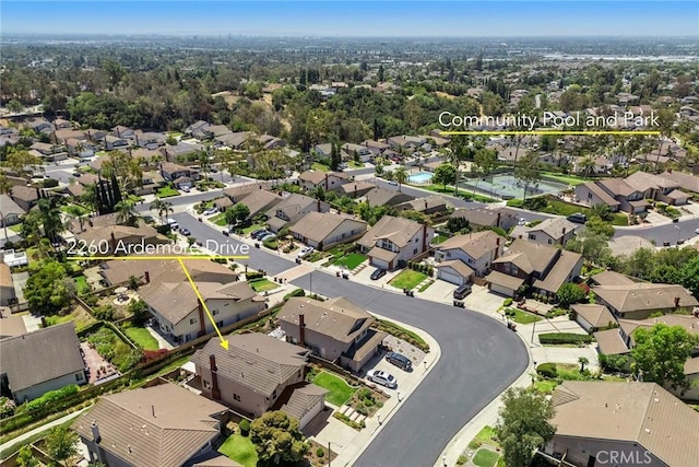 2260 Ardemore Dr, Fullerton, CA 92833 - aerial perspective of suburban area