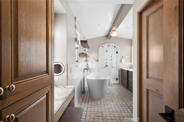 2570 Queda Way, Laguna Beach, CA 92651 - full bath featuring vanity and a soaking tub