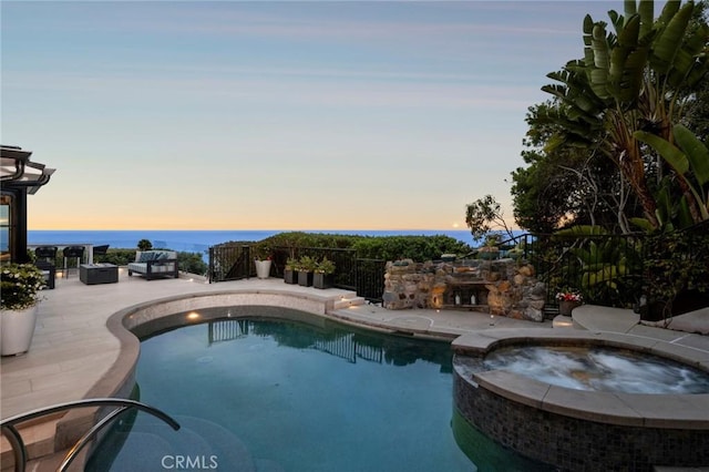 2570 Queda Way, Laguna Beach, CA 92651 - view of pool featuring a patio area and a pool with connected hot tub