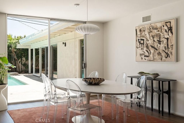 2443 Windward Ln, Newport Beach, CA 92660 - dining space with wood finished floors