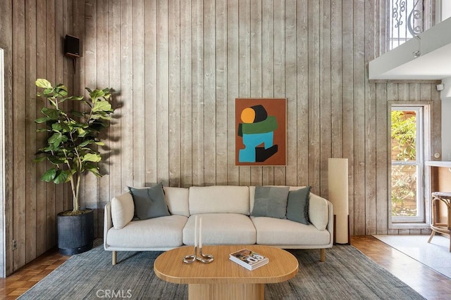 2443 Windward Ln, Newport Beach, CA 92660 - living area featuring wooden walls