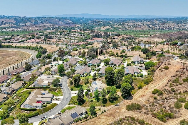 61 Via Larga Vis, Bonsall, CA 92003 - aerial view of residential area with a mountain backdrop